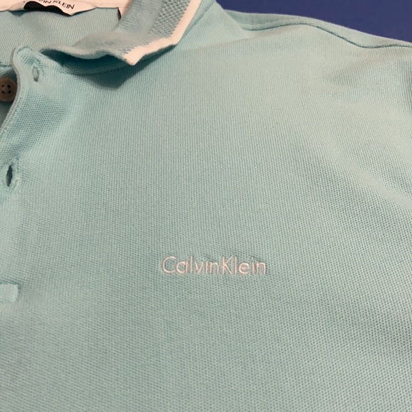 Calvin Klein Light Blue Polo - Picture 2 of 4